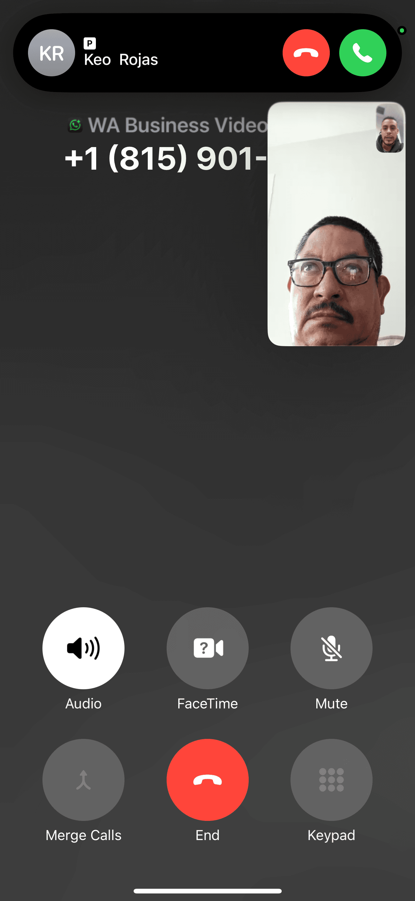 Videollamada con cliente Keo Rojas